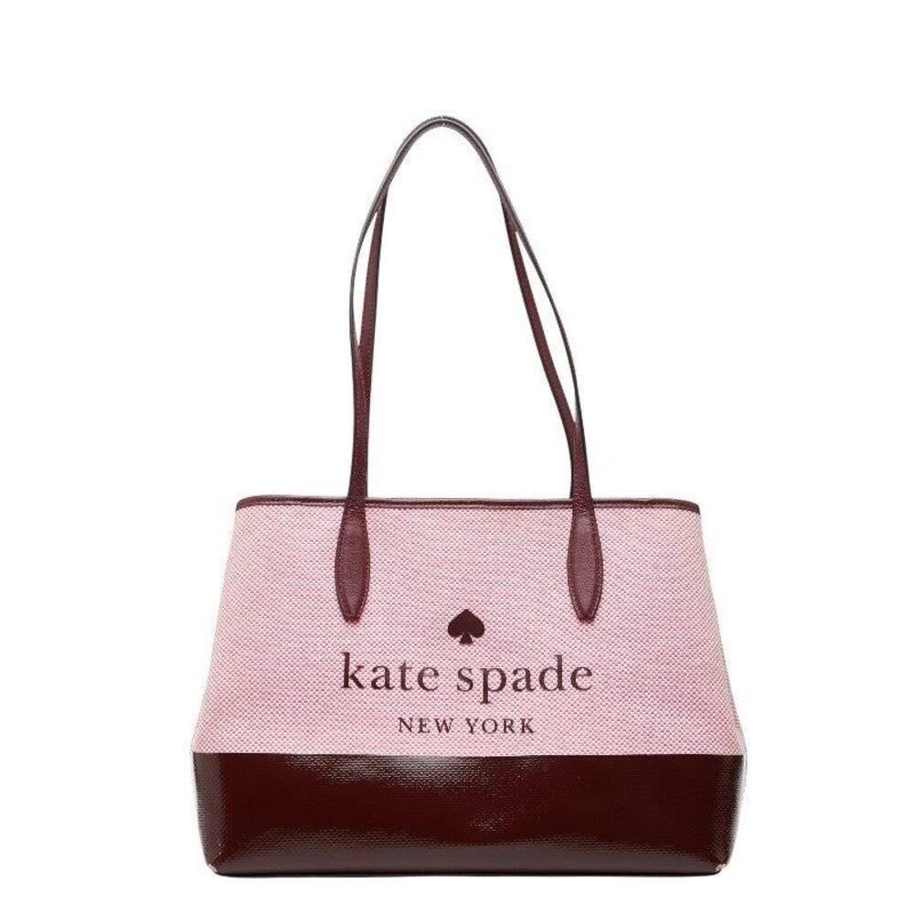Kate Spade Canvas Leather Tote Bag Pink
